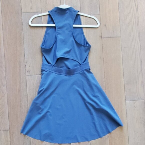 Nike Women's Dri-Fit Advantage Tennis Dress Blue - Picture 6 of 8